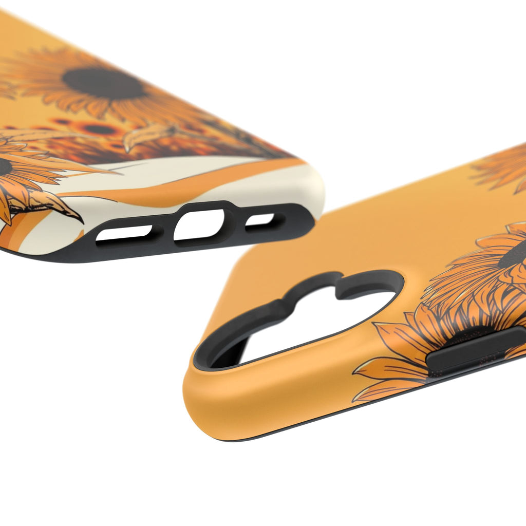 iPhone Burnt Orange And Sand Sunflower Pop Slim iPhone Everyday · iPhone Case