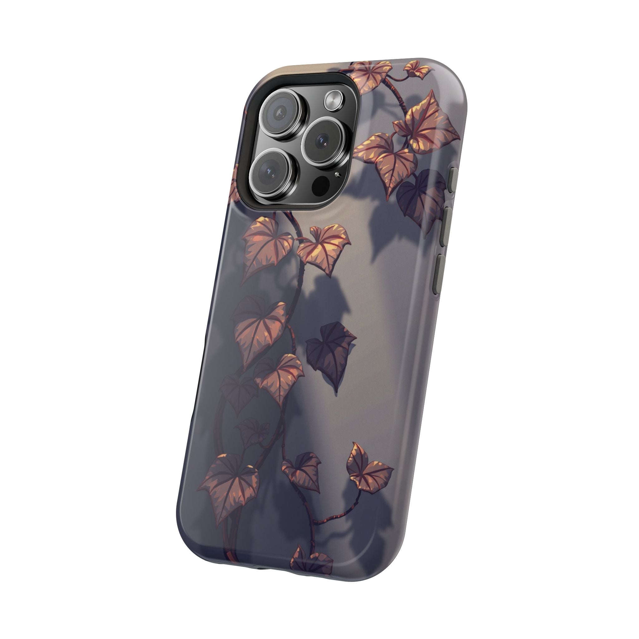iPhone Charcoal And Copper Art Nouveau Vine Soft iPhone 13 Finish · iPhone Case