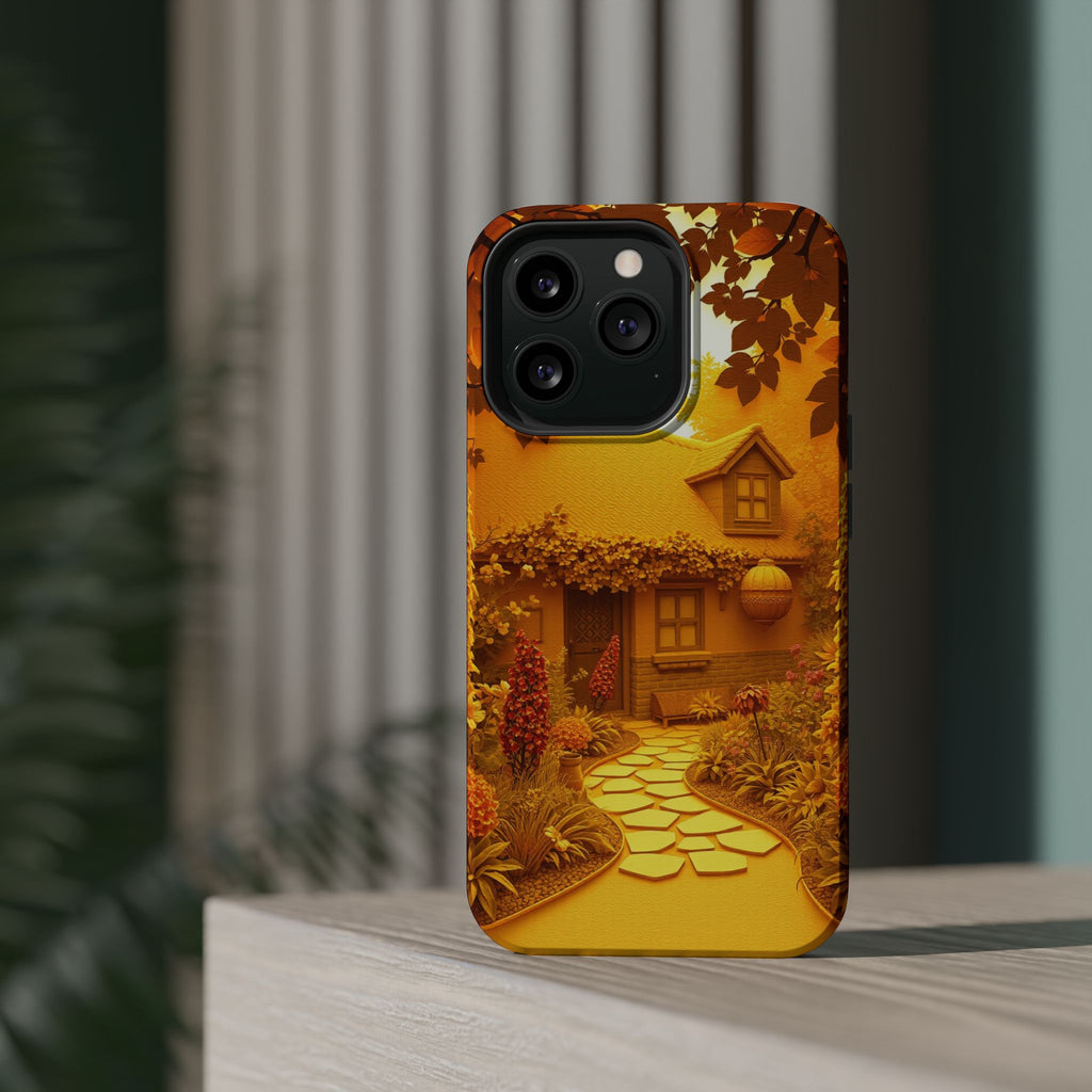 iPhone Vibrant Cottage Garden Design Slim Everyday Designer Case · iPhone Case