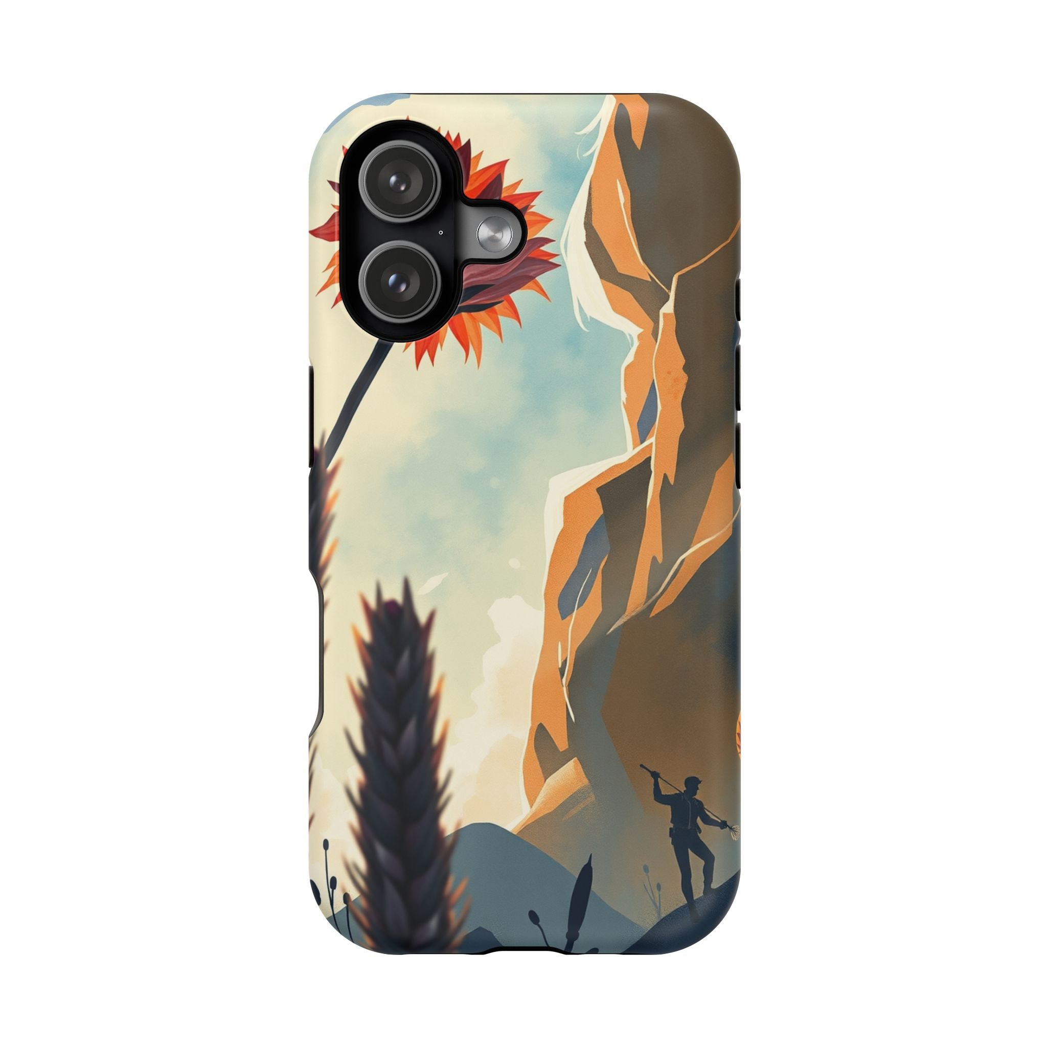 iPhone Bud Burst Vibrant Watercolor Artistic Everyday Cas Slim Snap Case · iPhon