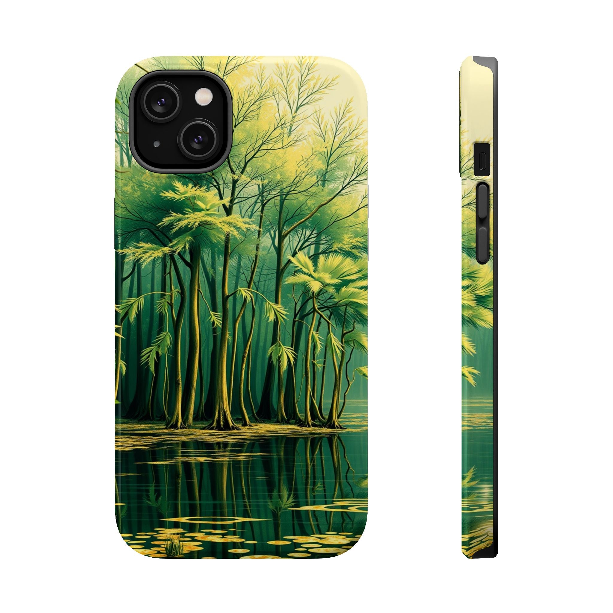 iPhone Serene Cypress Swamp Design Bold Modern Everyday Snap Case · iPhone Case