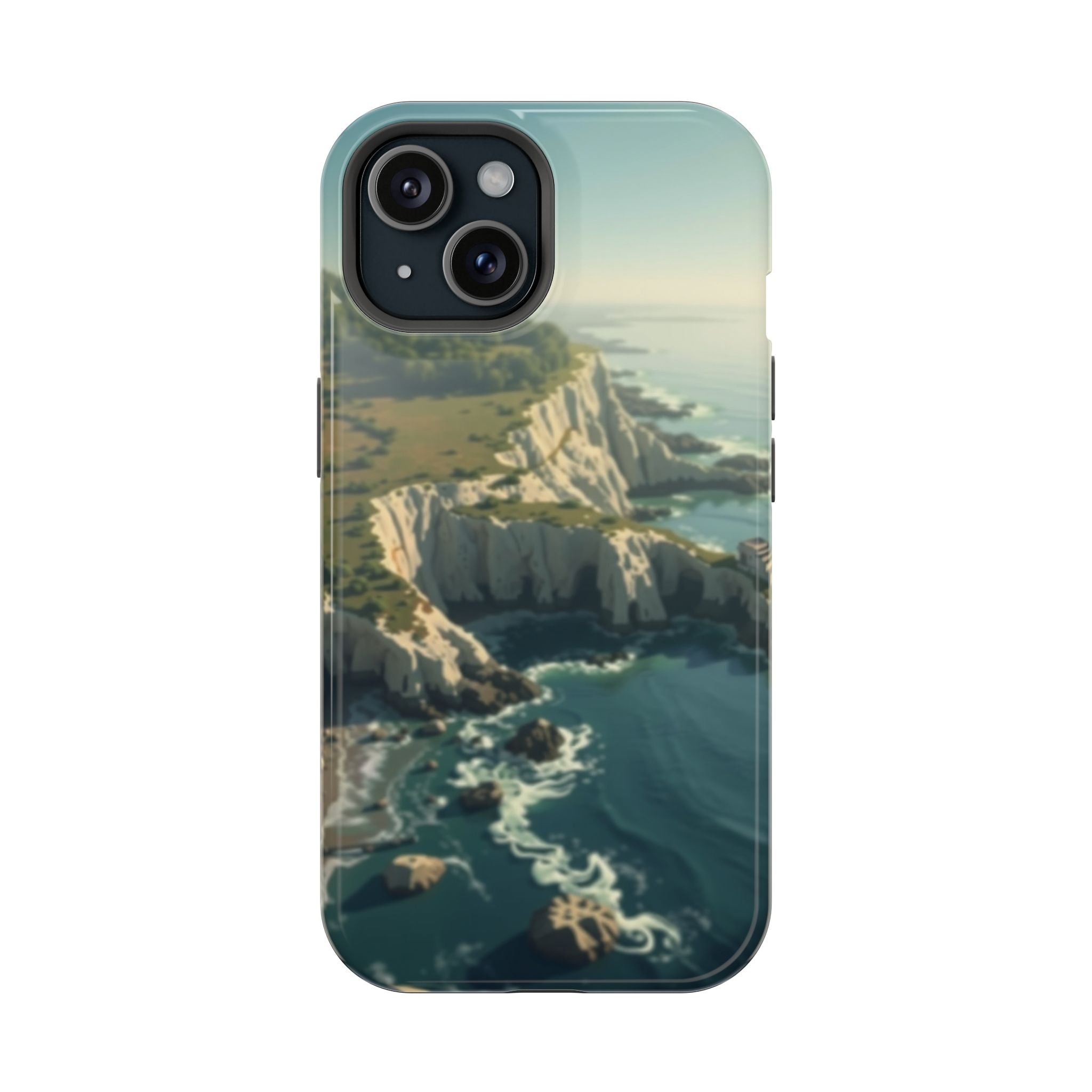 iPhone Shoreline Aerial Mystic Art Bold Modern Everyday Snap Case · iPhone Case
