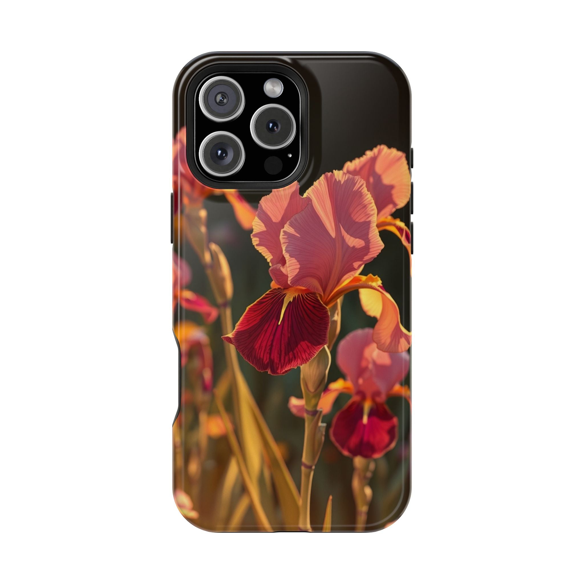 iPhone Sunset Amber And Peach Iris Garden Slim iPhone Everyday Designer · iPhone