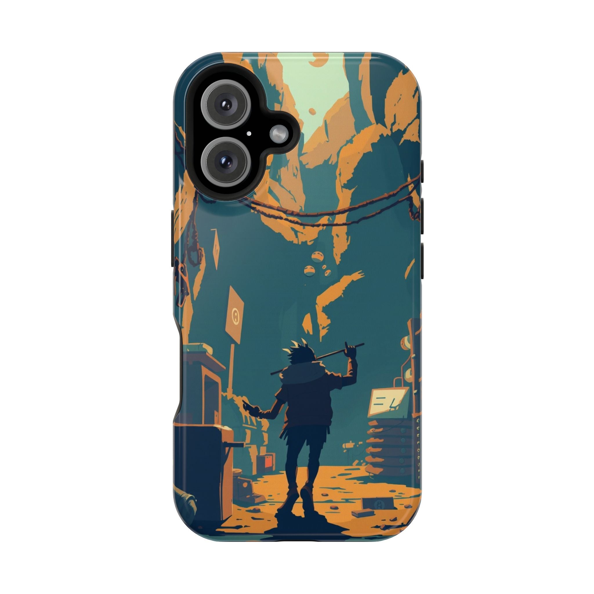 iPhone Mustard And Rust Unhinged in a Cute Way Soft Finish Everyday Case · iPhon