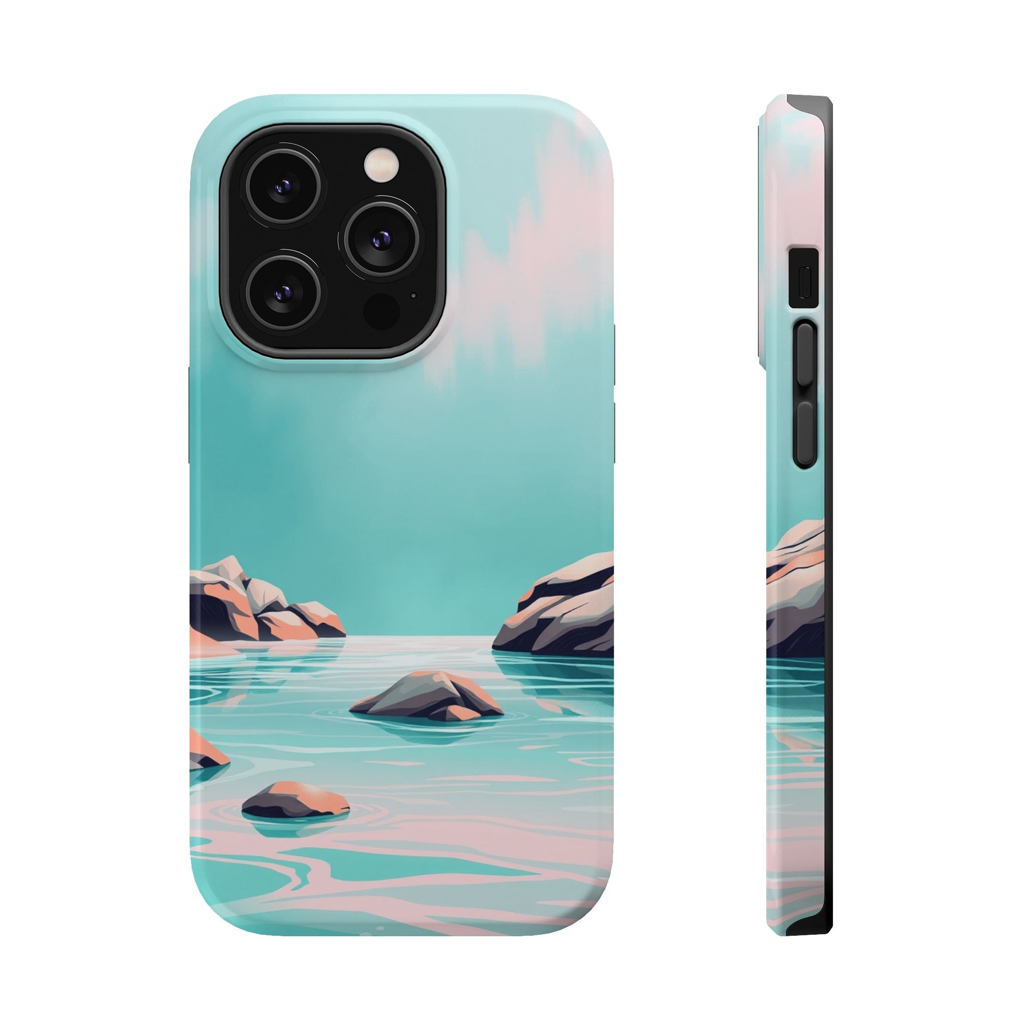 iPhone Vibrant Tidal Pool Design Bold Modern Everyday Snap Case · iPhone Case