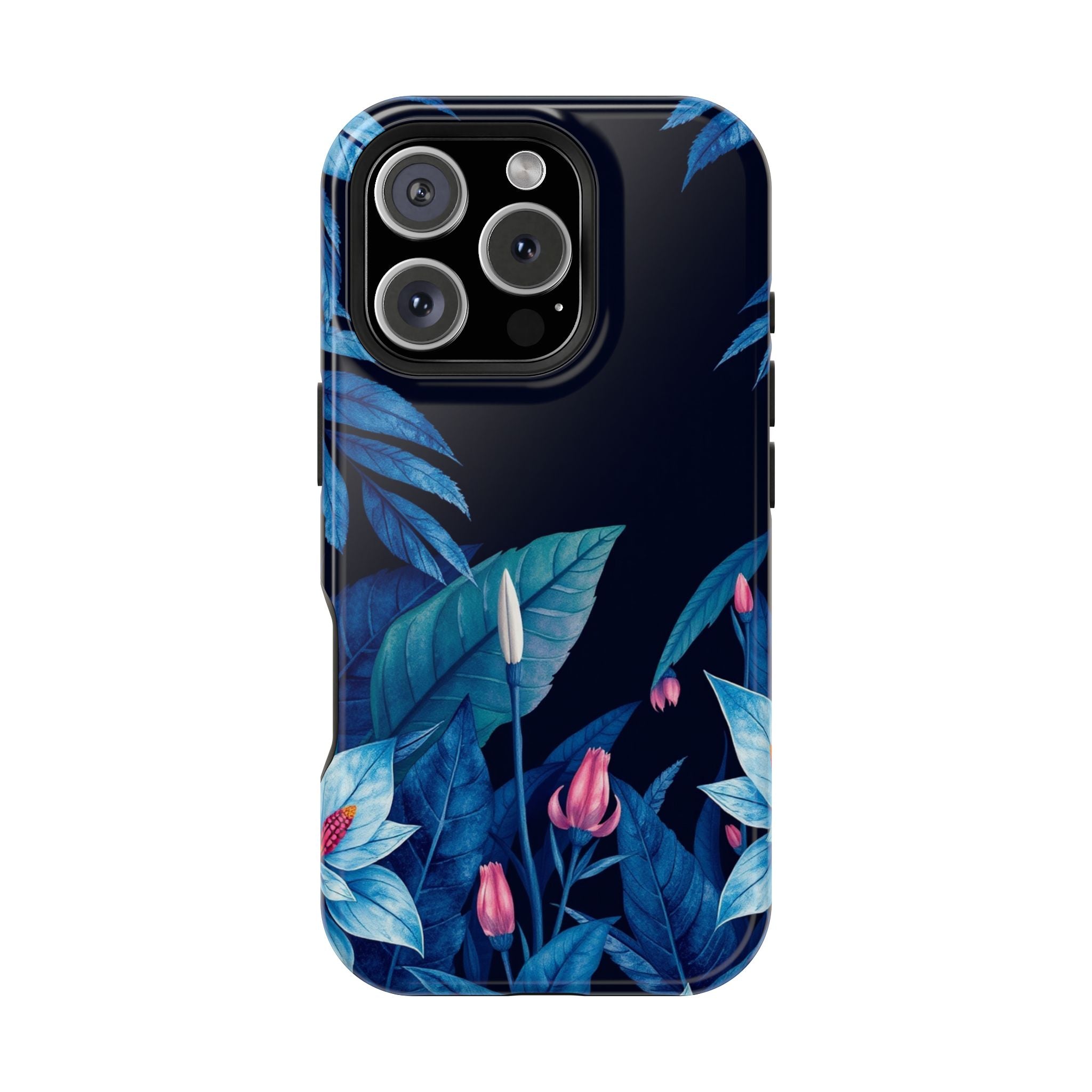iPhone Serene Jungle Floral Design Clean Minimal Snap Cas Slim Snap Case · iPhon