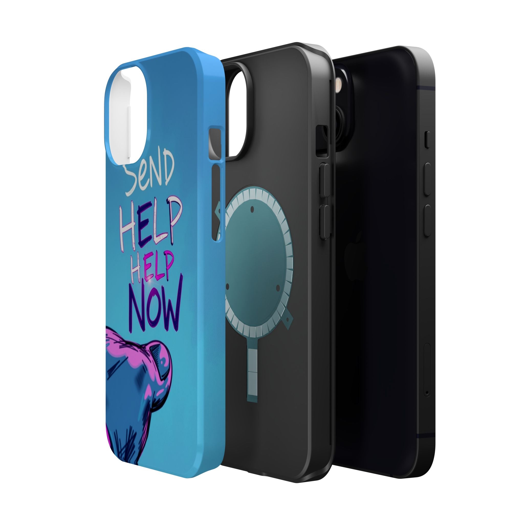 iPhone Radiant Send Help Now Design Slim Everyday Designer Case · iPhone Case