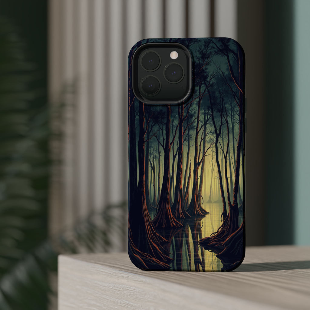 iPhone Cypress Swamp Cinematic Art Bold Modern Everyday Snap Case · iPhone Case