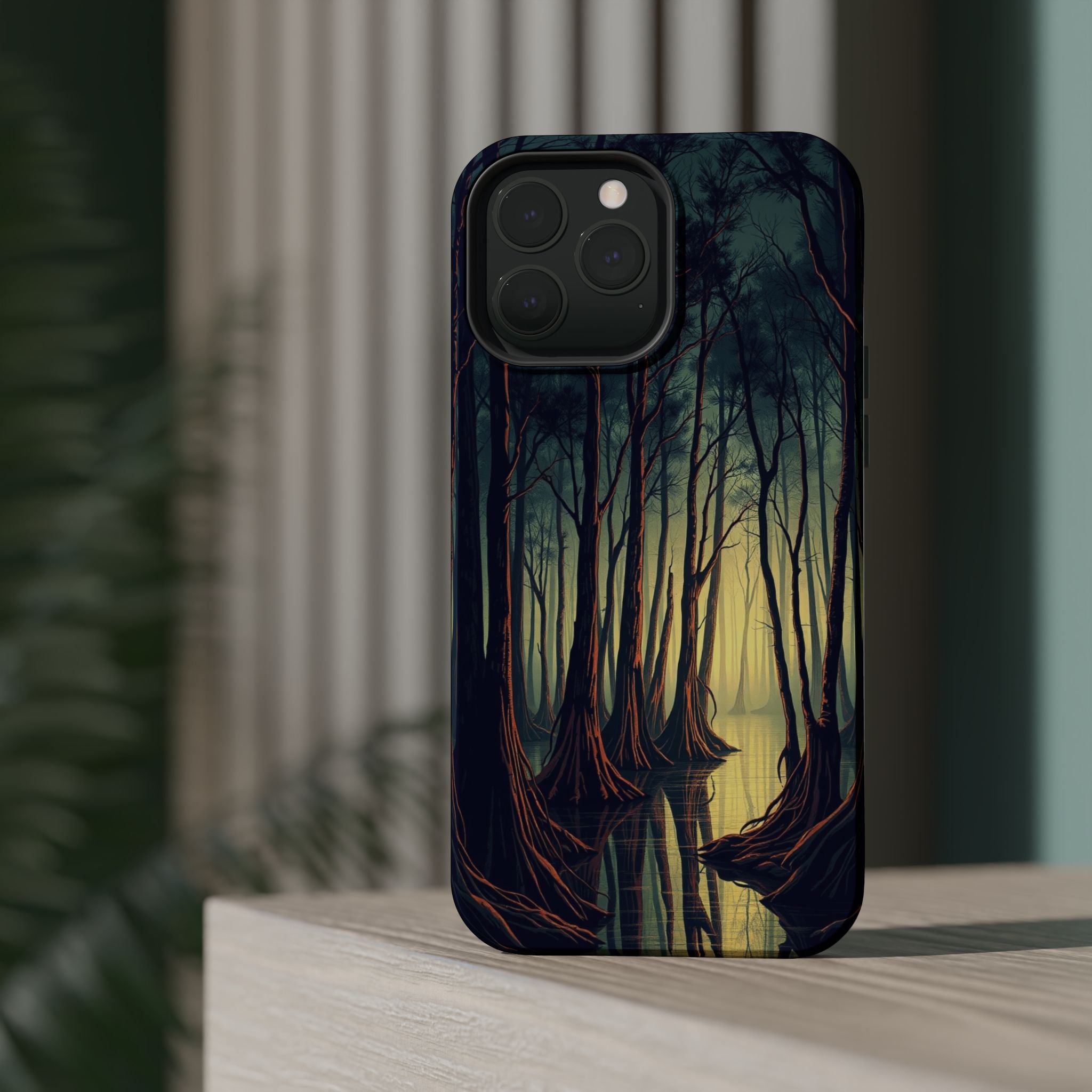 iPhone Cypress Swamp Cinematic Art Bold Modern Everyday Snap Case · iPhone Case