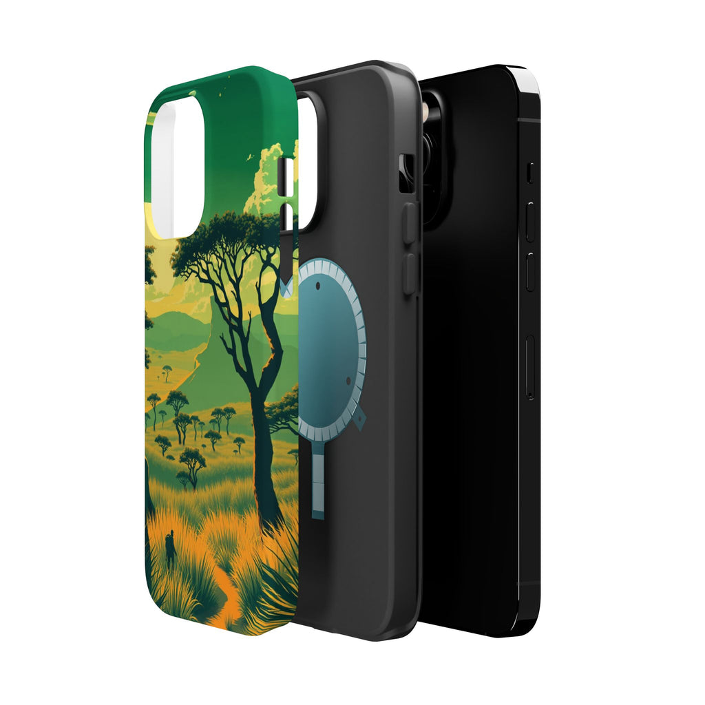 iPhone Savanna Horizon Pixel Art -Bit Slim Everyday Designer Case · iPhone Case