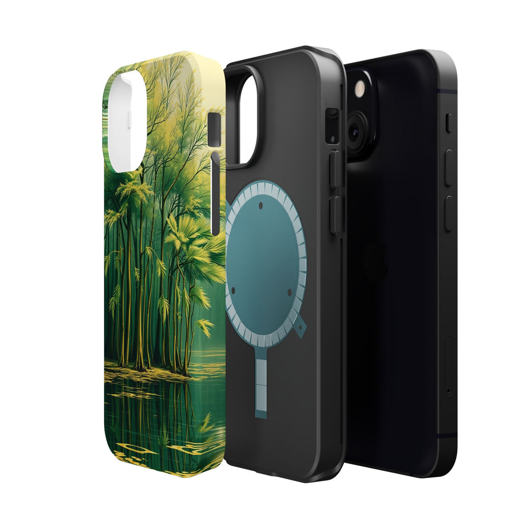 iPhone Serene Cypress Swamp Design Bold Modern Everyday Snap Case · iPhone Case