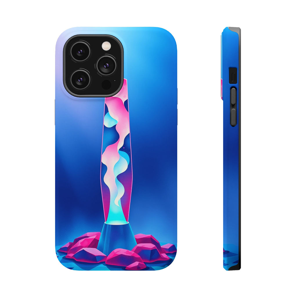 iPhone Cyan And Magenta Lava Lamp Flow Slim Everyday Designer Case · iPhone Case
