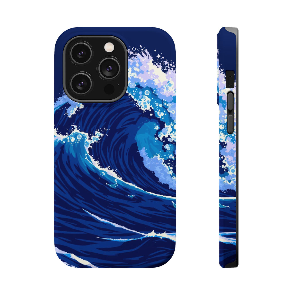 iPhone Indigo And Violet Ocean Wave Crash Slim iPhone Everyday Designer · iPhone