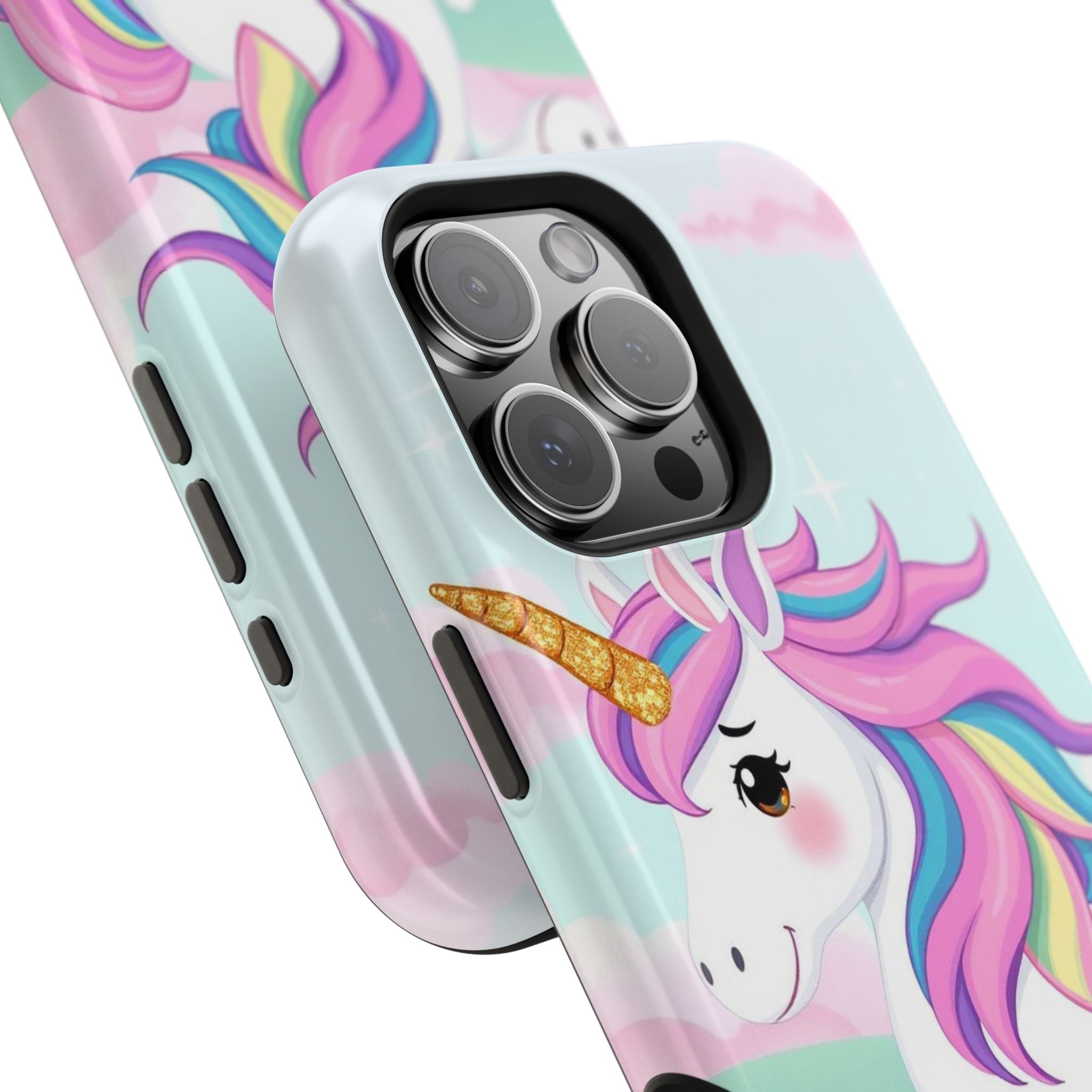 iPhone Rainbow Unicorn Kids Fun Soft iPhone Phone Case Gift Finish · iPhone Case