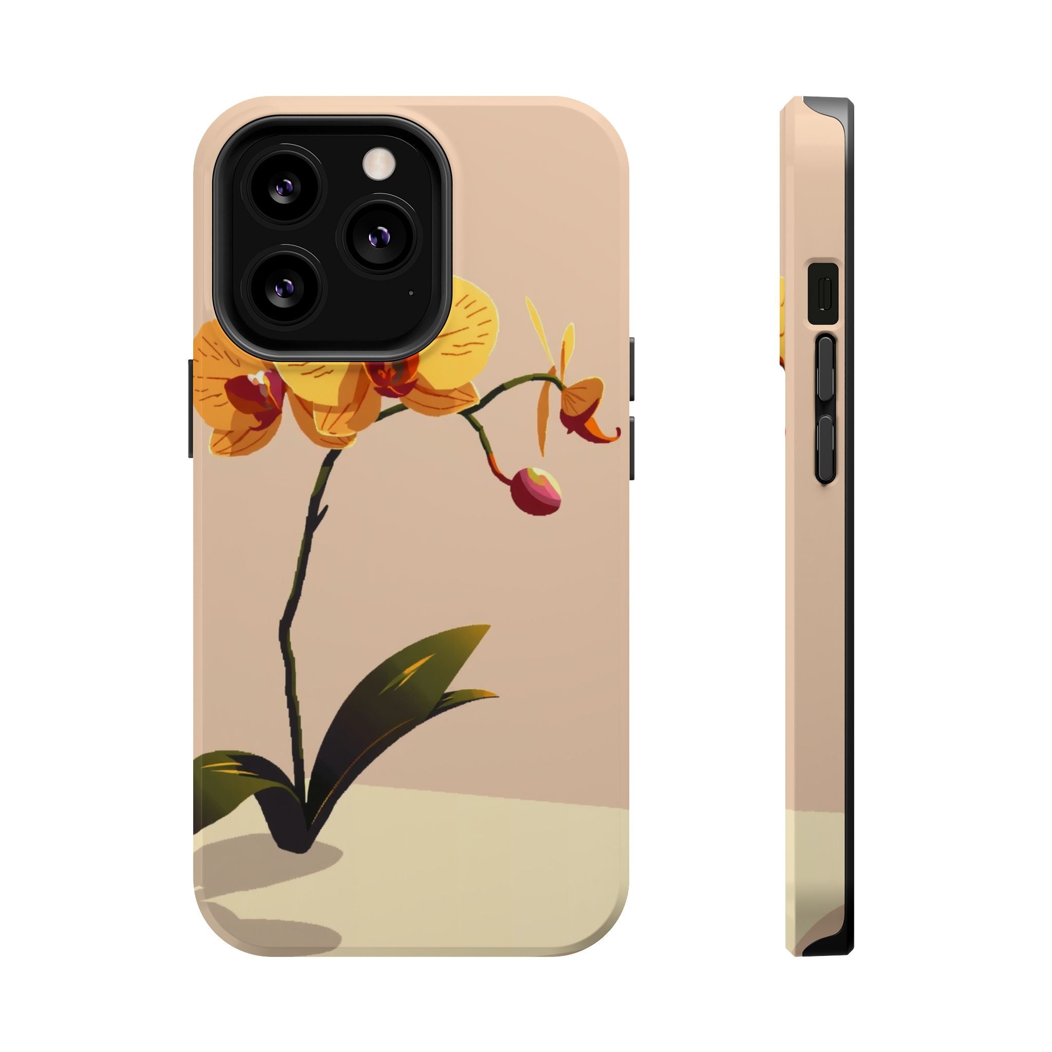 iPhone Orchid Study Pixel Art -Bit Bold Modern Everyday Snap Case · iPhone Case