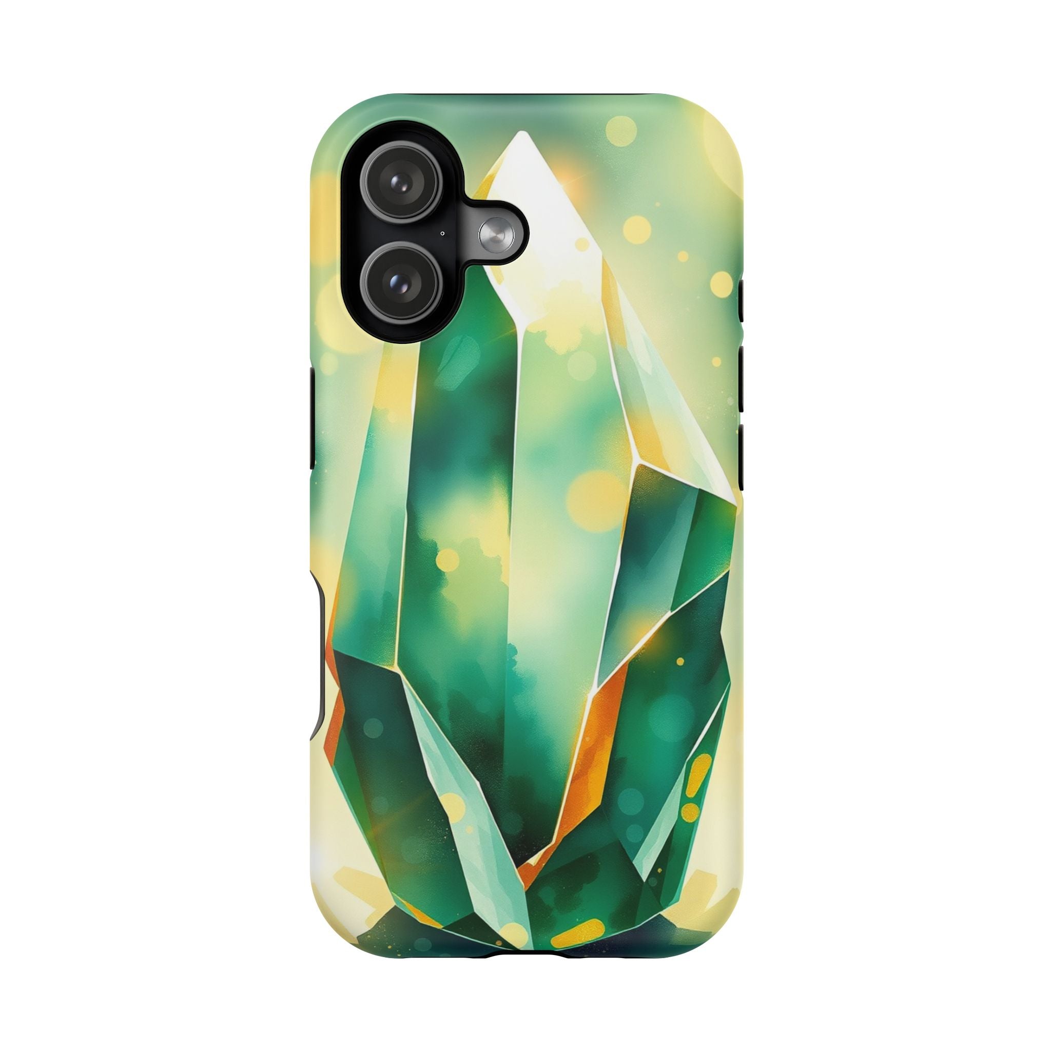 iPhone Emerald Green And Gold Crystal Prism Slim iPhone Everyday · iPhone Case