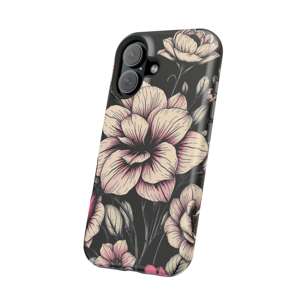 iPhone Floral Dark Academia Gothic Ink Slim Everyday Designer Case · iPhone Case