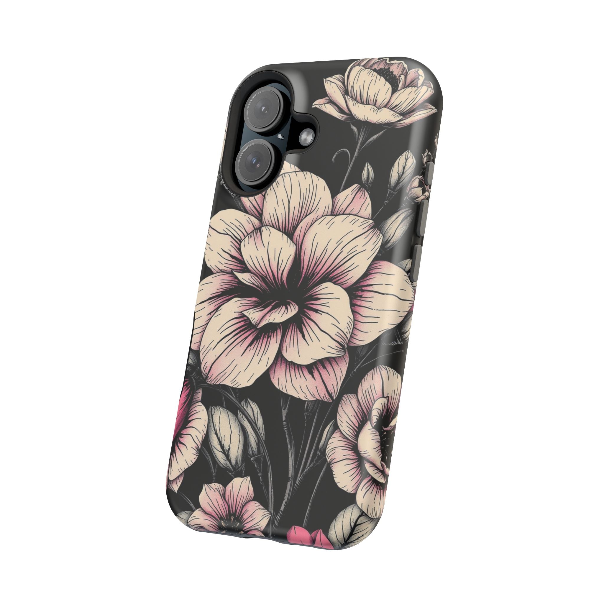 iPhone Floral Dark Academia Gothic Ink Slim Everyday Designer Case · iPhone Case