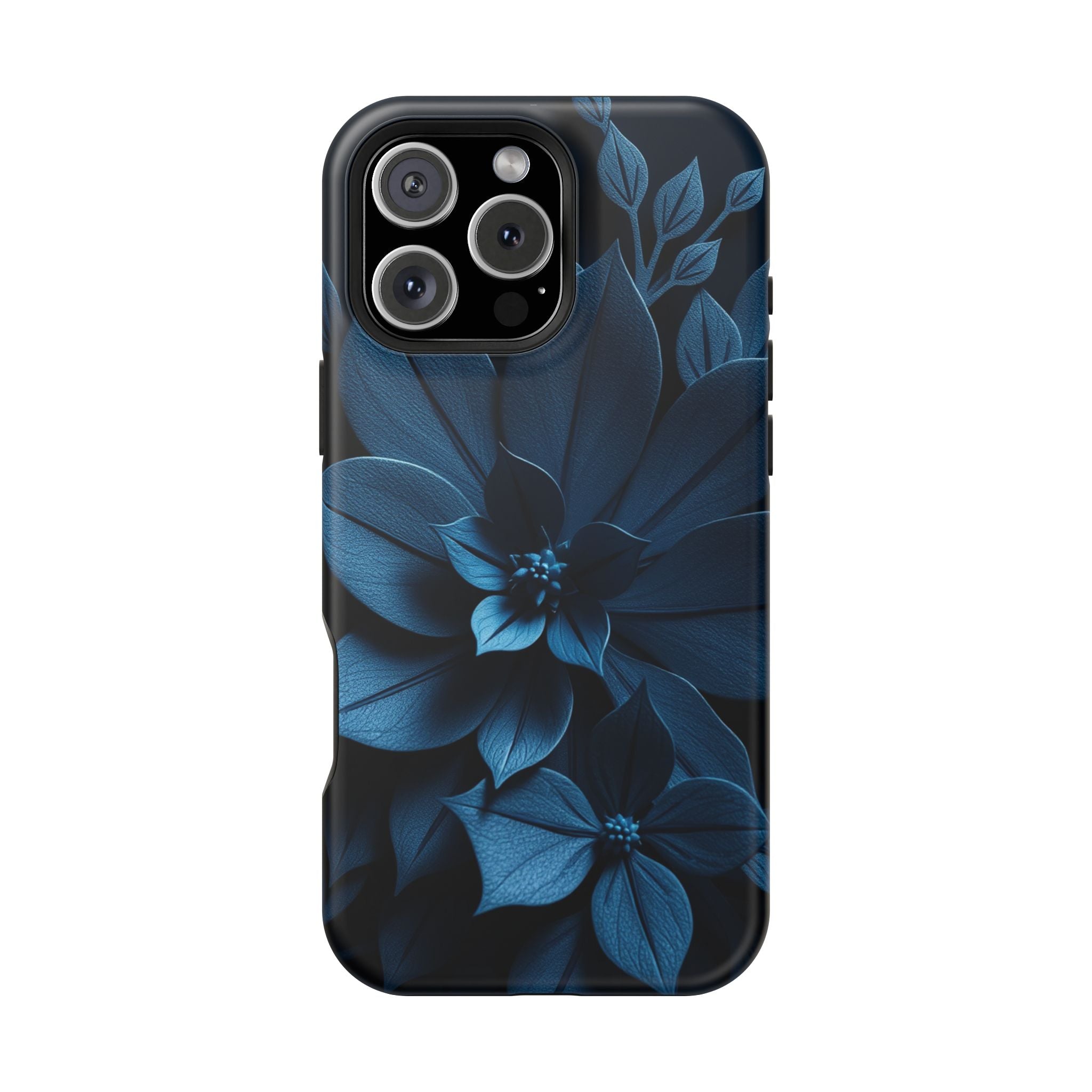 iPhone Midnight Blue And Silver Floral Dark Academia iPhone Slim · iPhone Case