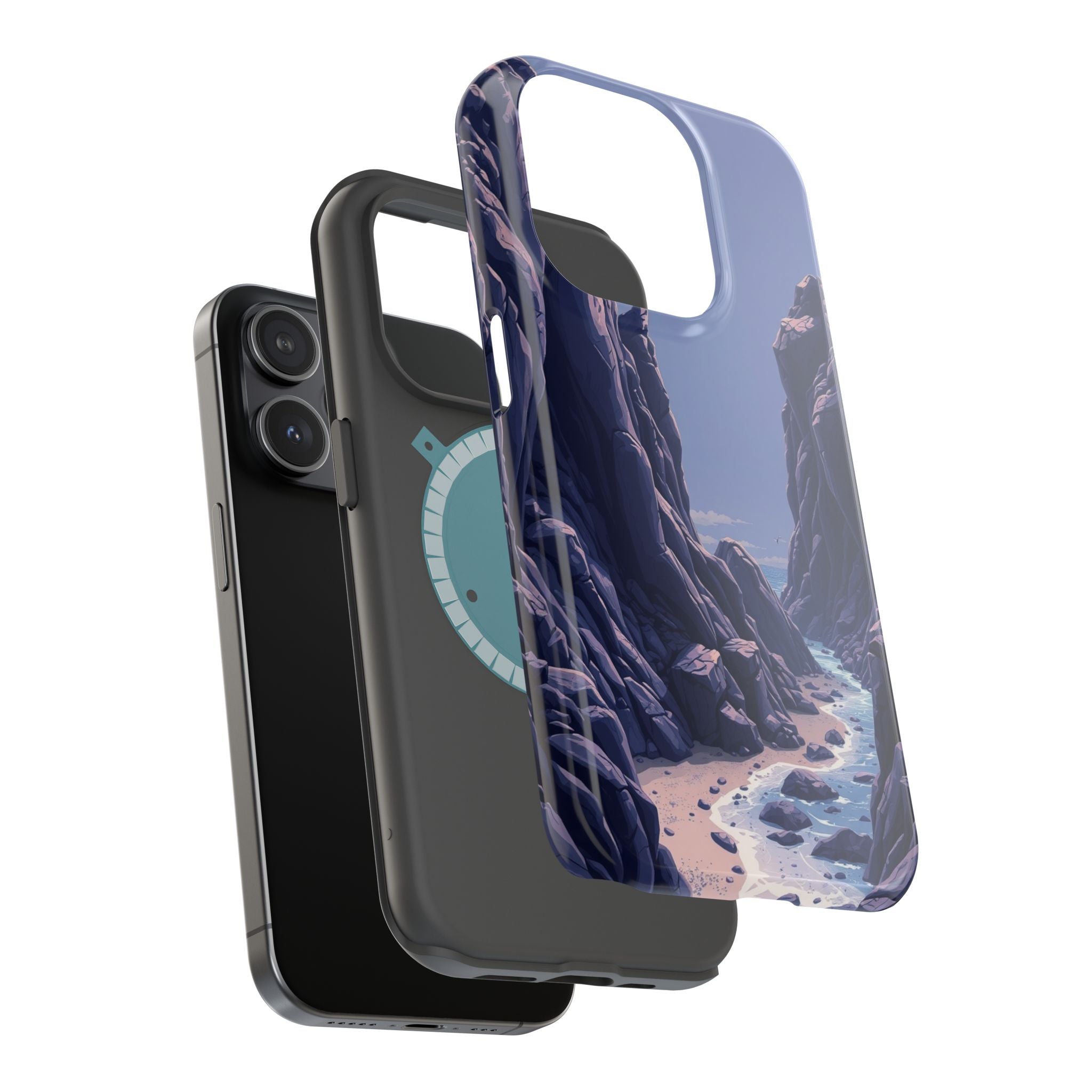 iPhone Rocky Coastline Mystic Art Bold Modern Everyday Snap Case · iPhone Case