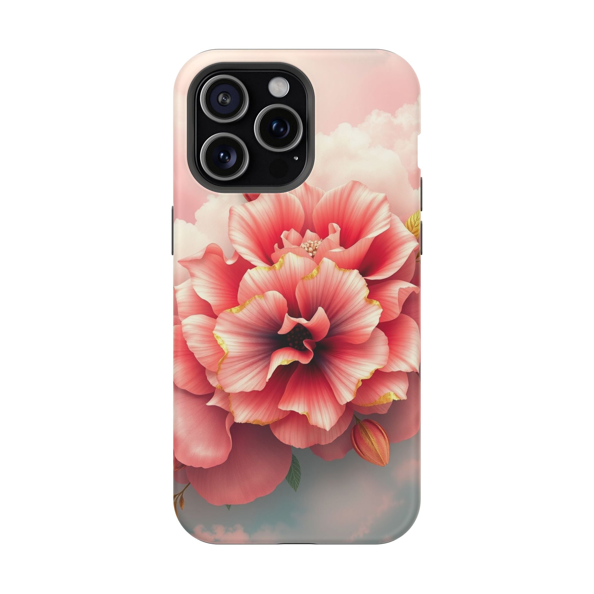 iPhone Pastel Floral Cloud Gold Foil Luxury Slim iPhone Everyday · iPhone Case