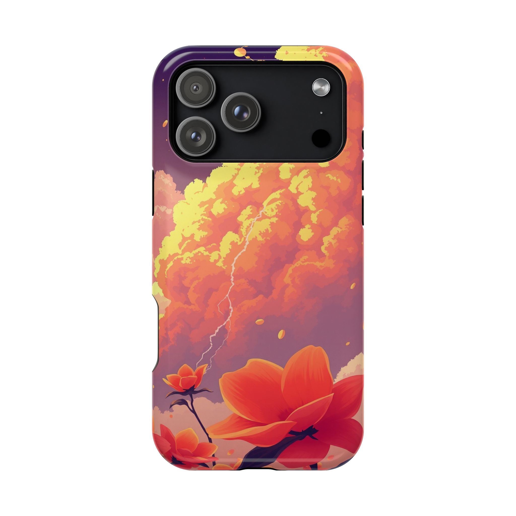 iPhone Sunset Amber And Peach Petal Storm Slim iPhone Everyday Designer · iPhone
