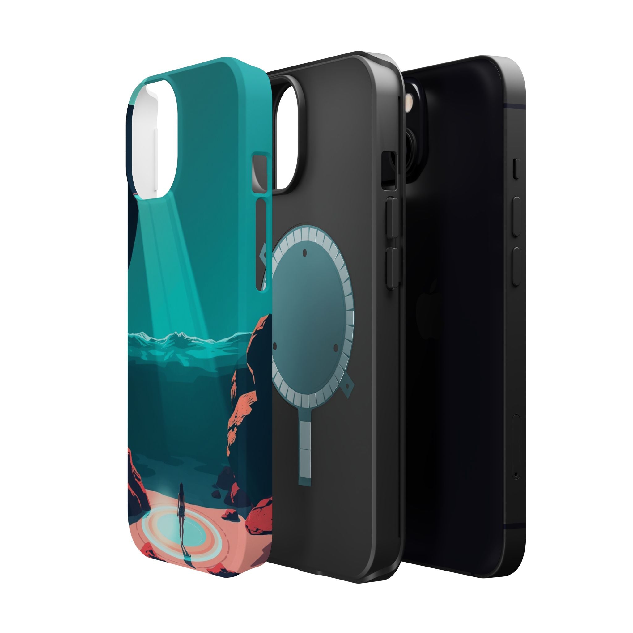 iPhone Earthy Tidal Pool Design 17 Bold Modern Everyday Snap Case · iPhone Case