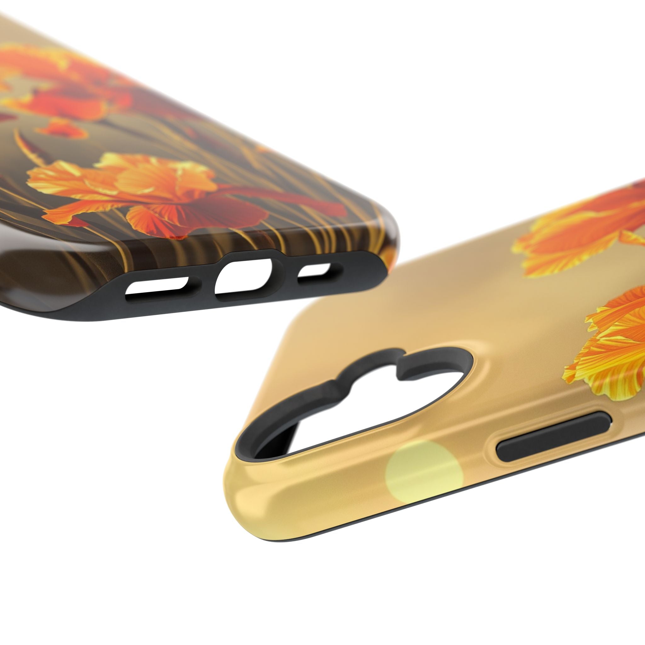 iPhone Iris Garden Gold Foil Luxury Slim Everyday Designer Case · iPhone Case