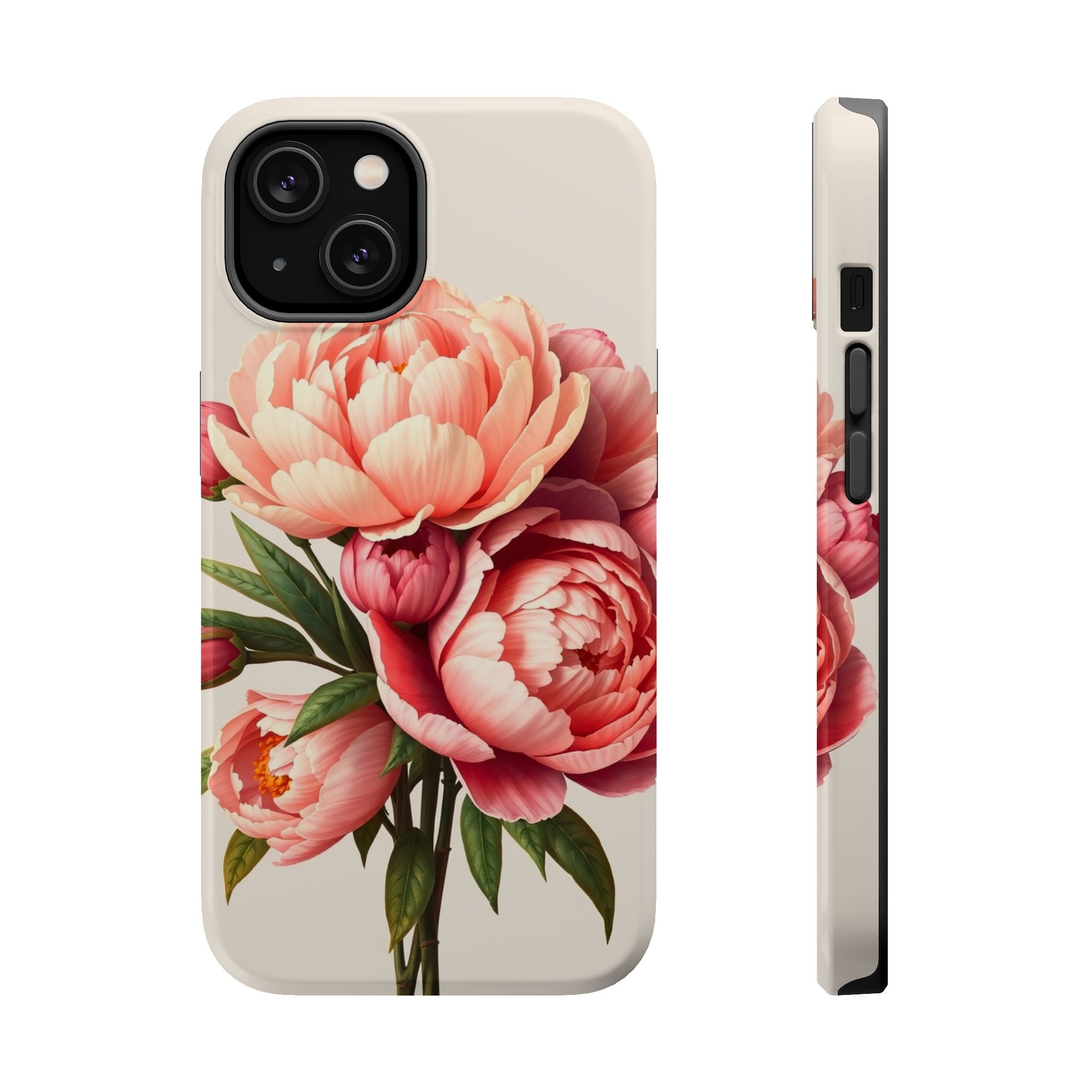 iPhone Rose Pink And Cream Peony Bouquet Slim Everyday iPhone Designer · iPhone