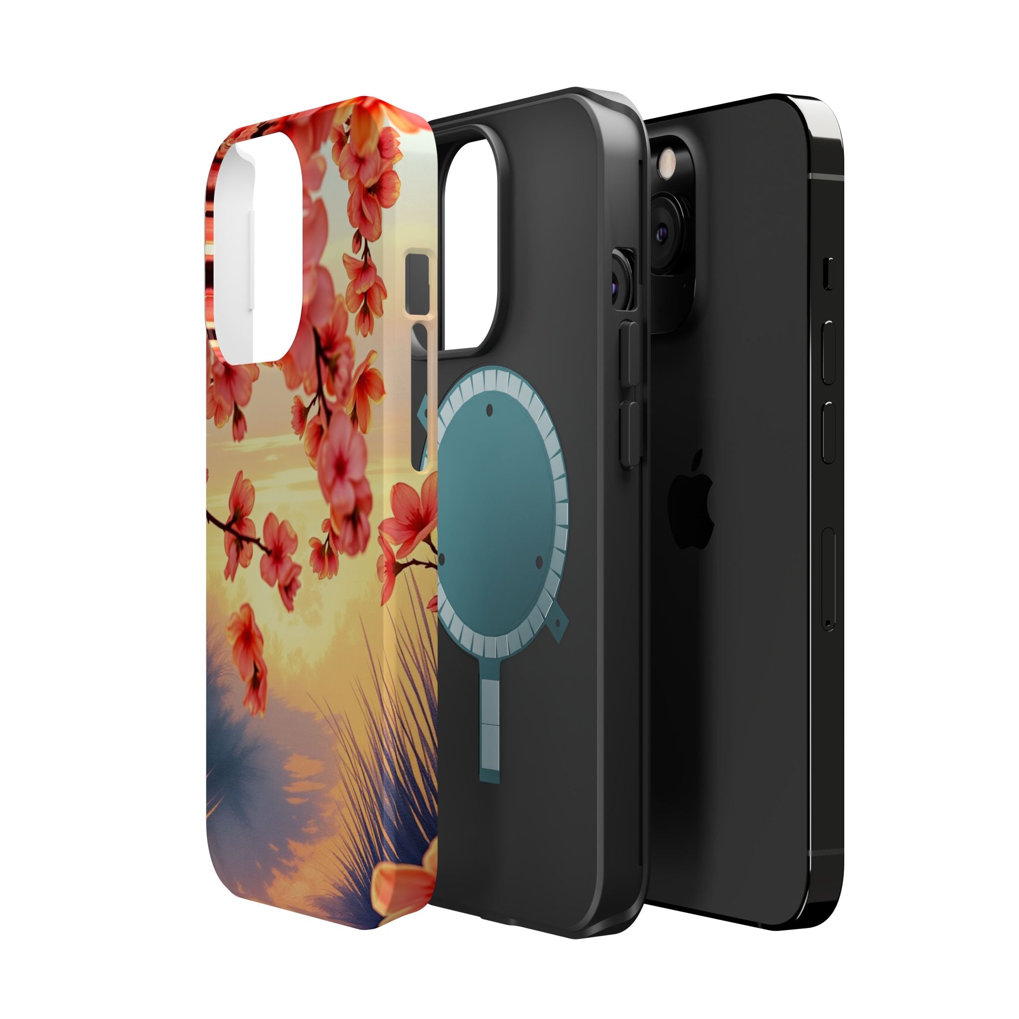 iPhone Sunset Amber And Peach Blossom Trail Slim Snap Cas Carry Case · iPhone Ca