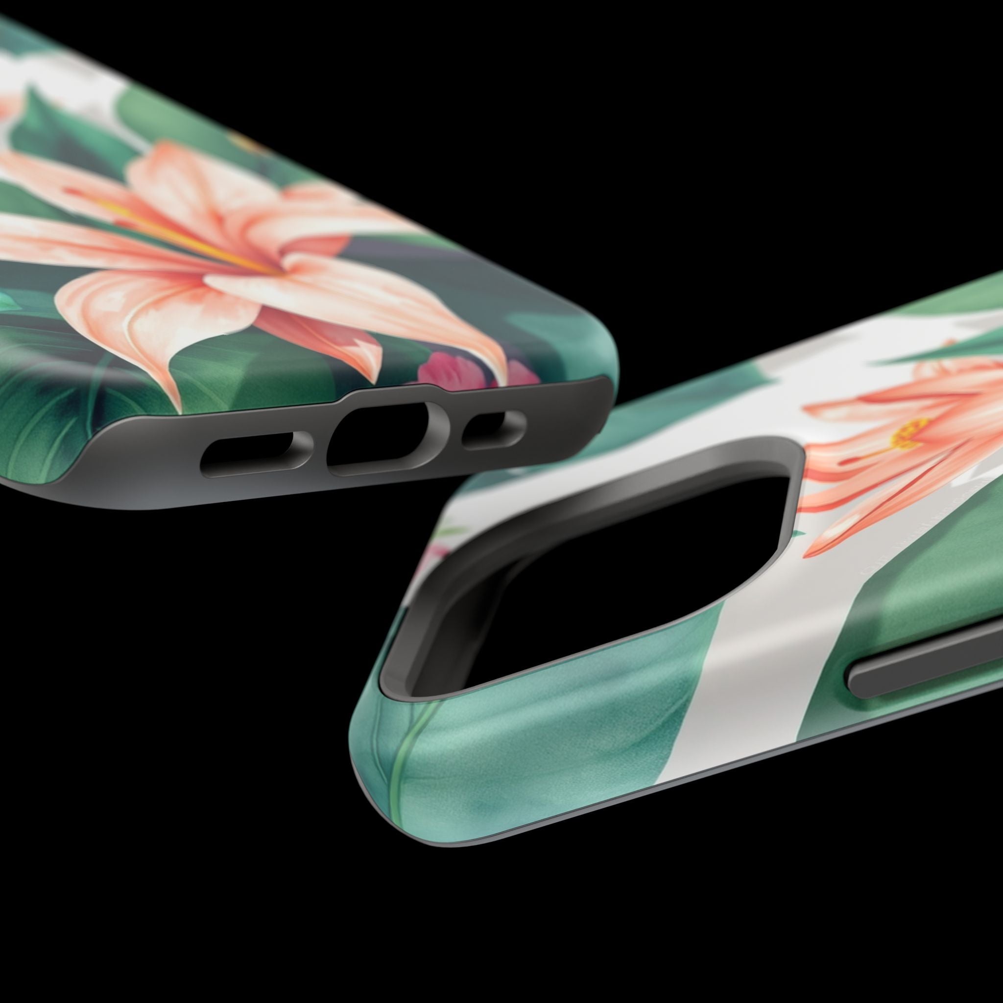 iPhone Tropical Bloom Sage And Ivory Slim Snap Case Gal · iPhone Case