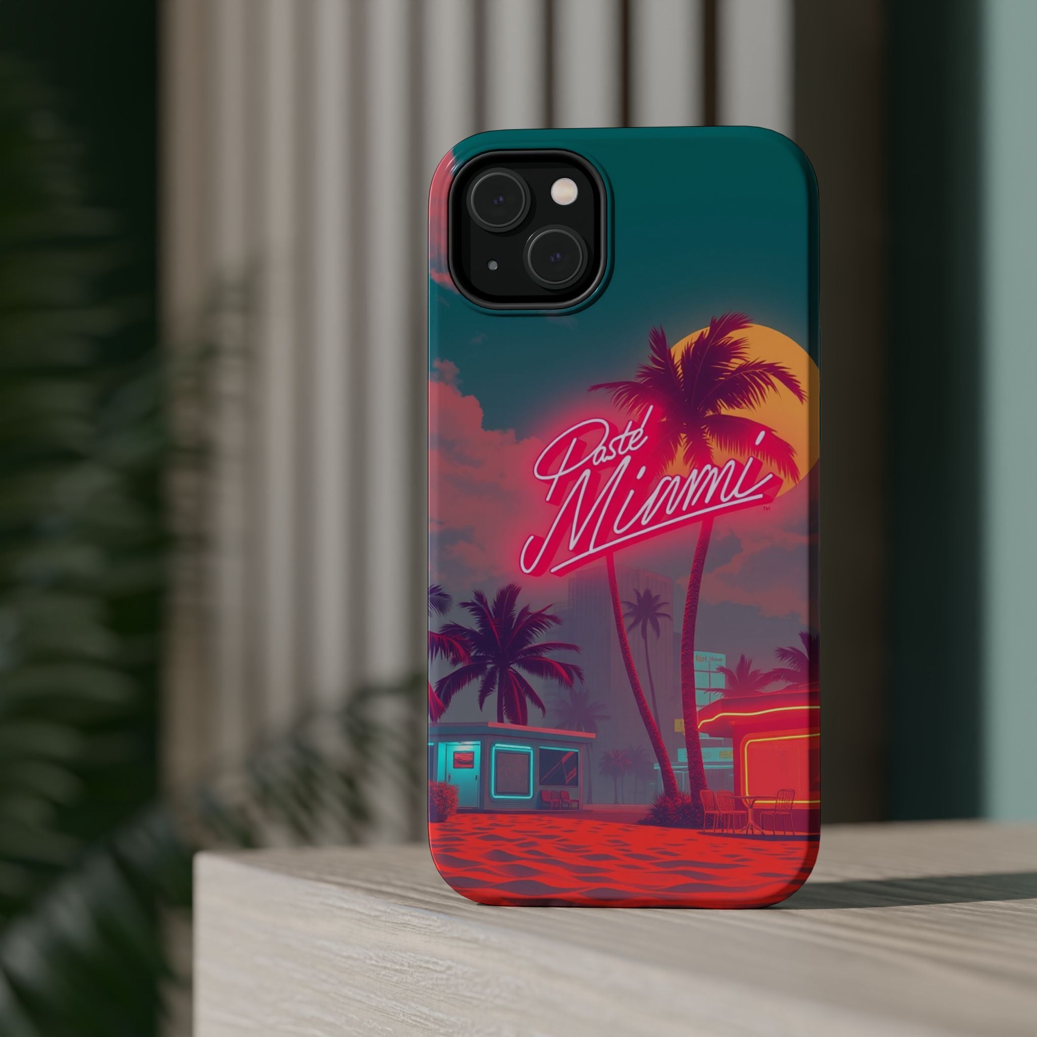iPhone 1980s Pastel Miami Enchanted Art Slim Everyday Designer Case · iPhone Cas