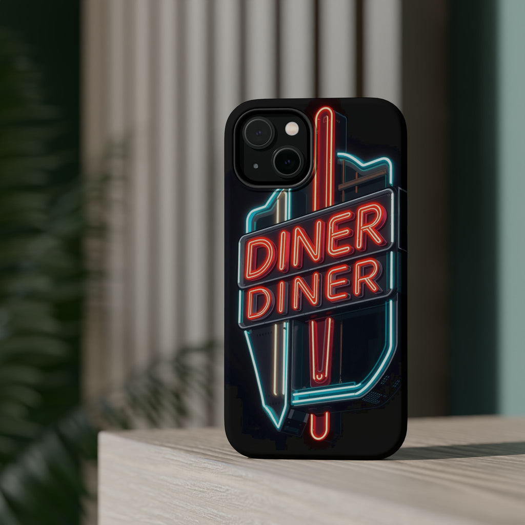 iPhone Neon Diner Sign Electric Art Slim Everyday Designer Case · iPhone Case