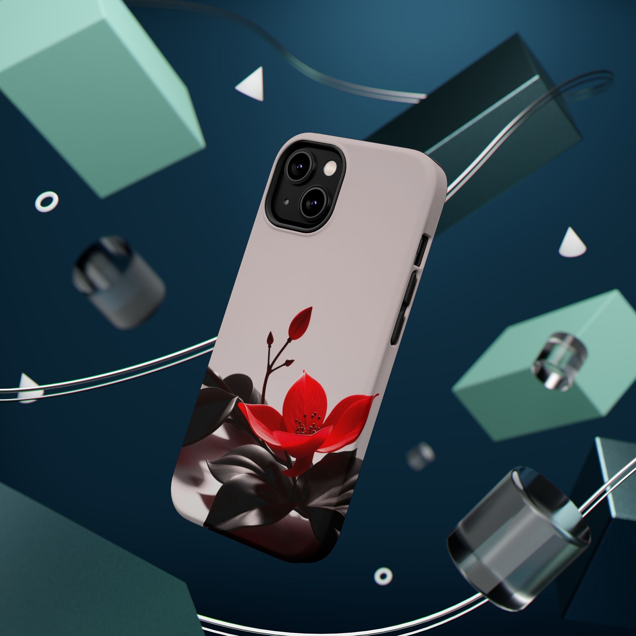 iPhone Radiant Bloom and Leaf Design Slim Everyday Designer Case · iPhone Case