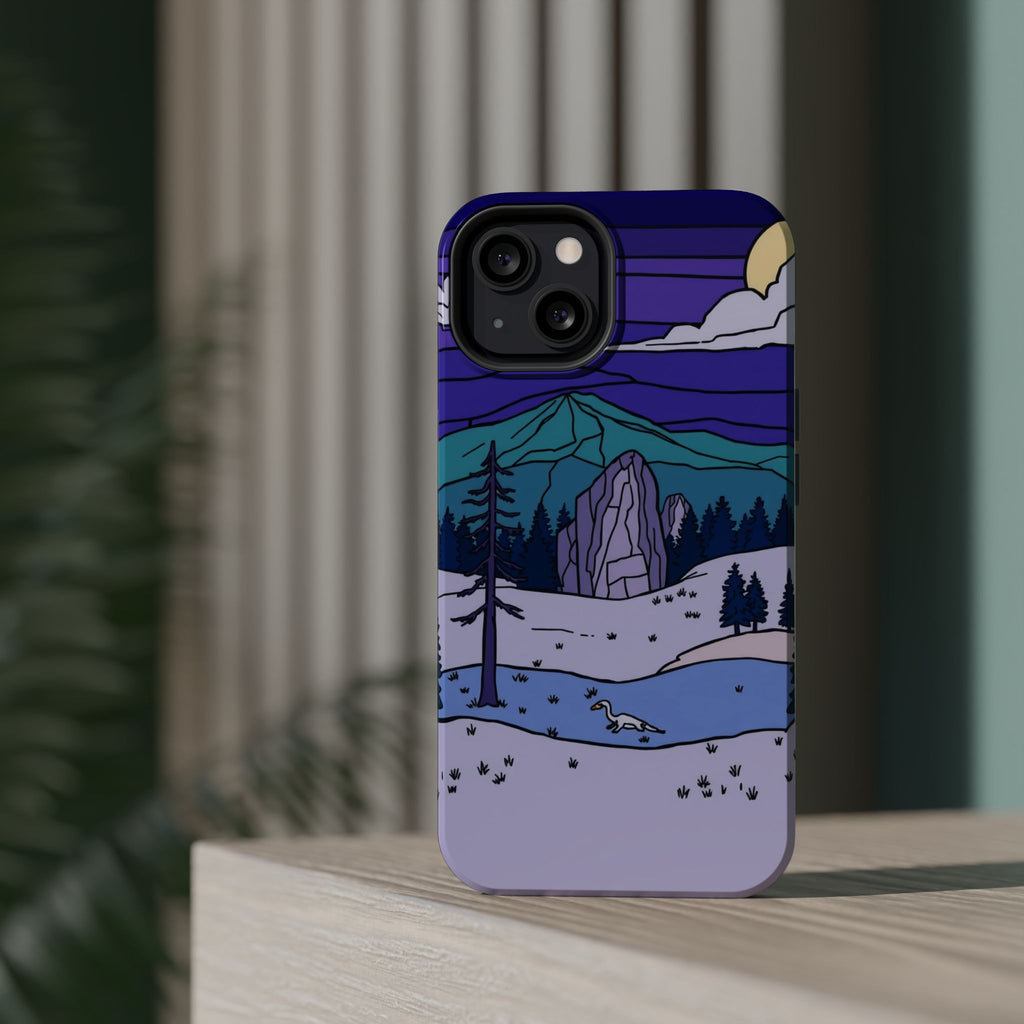 iPhone Pine Ridge Stained Glass Slim Everyday Designer Case · iPhone Case