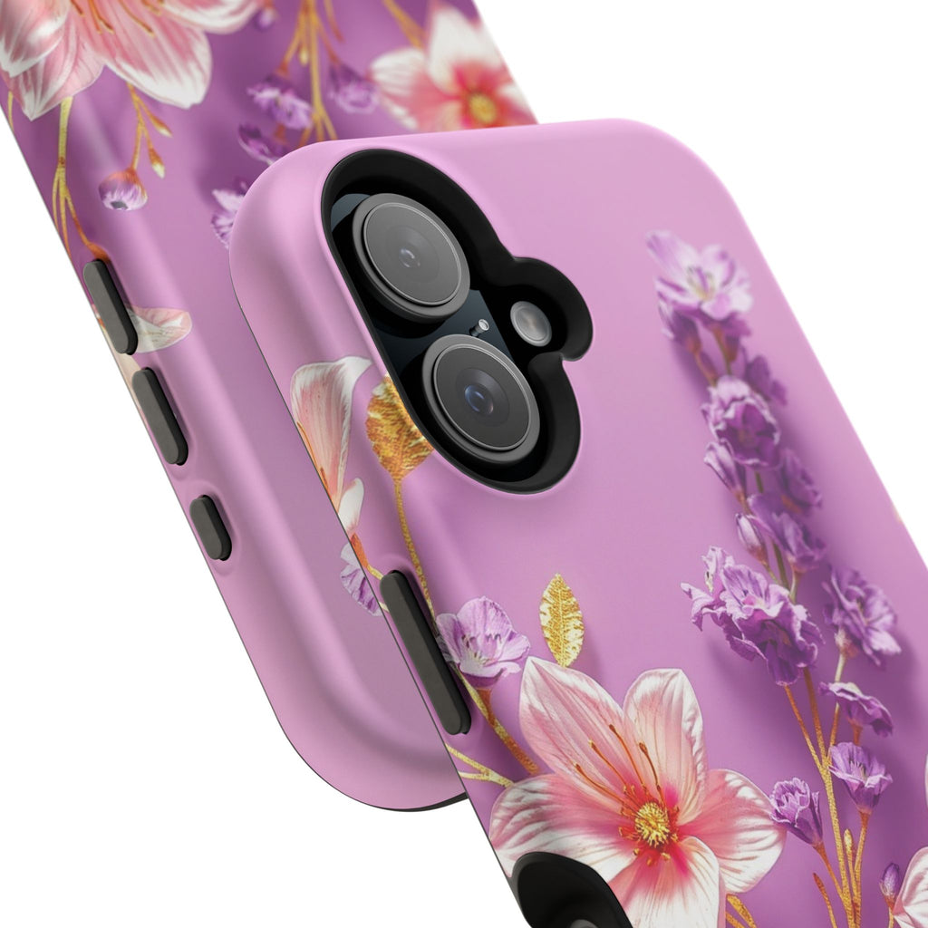 iPhone Radiant Floral Gold Foil Design Slim Everyday Designer Case · iPhone Case