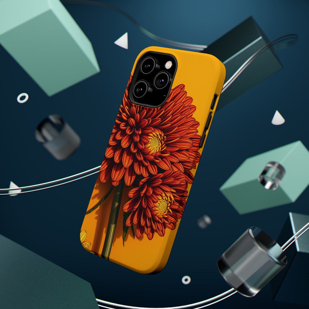 iPhone Mustard And Rust Ranunculus Stack Slim Everyday iPhone 14 · iPhone Case