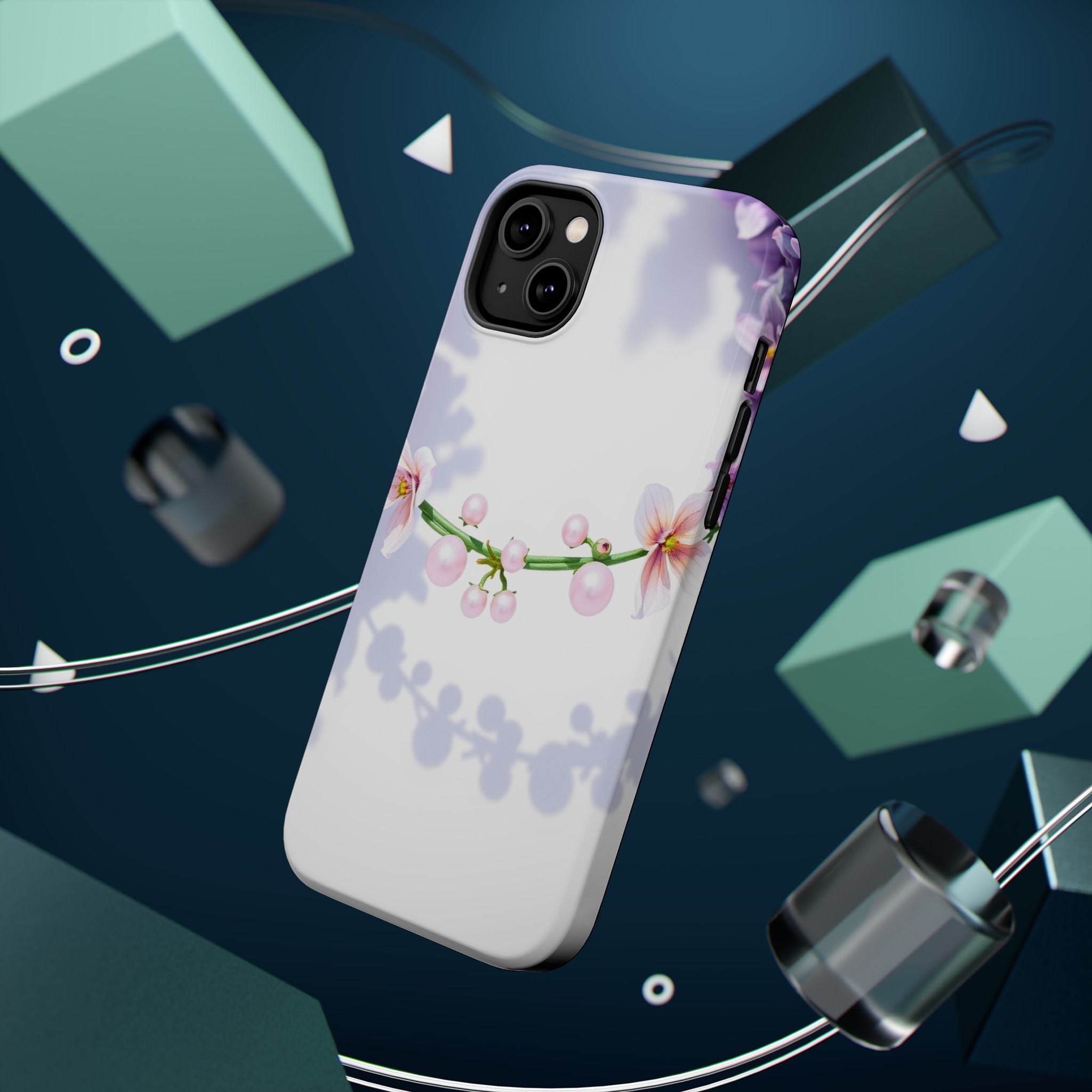 iPhone Vibrant Floral Crown Design Clean Minimal Snap Cas Slim Snap Case · iPhon