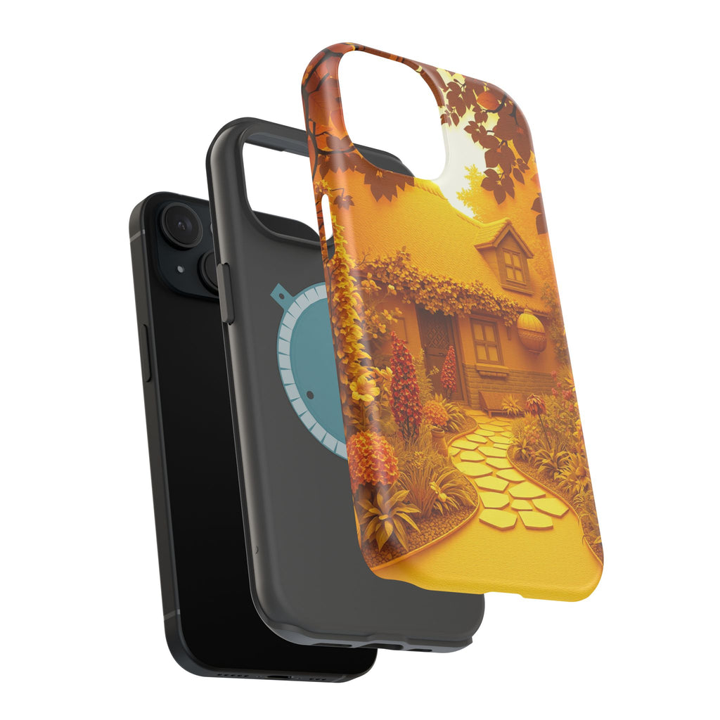 iPhone Vibrant Cottage Garden Design Slim Everyday Designer Case · iPhone Case