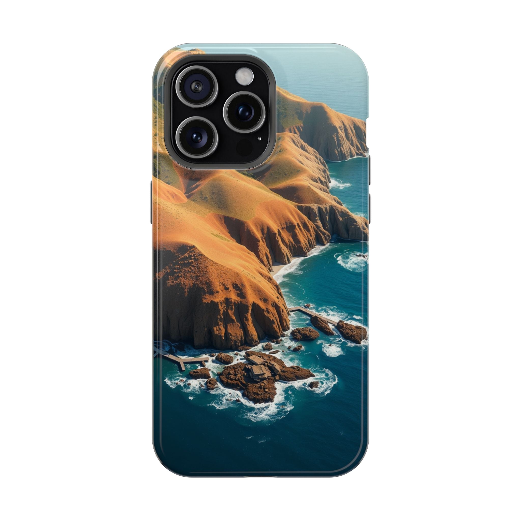 iPhone Mustard And Rust Hibiscus Coast Slim Everyday Designer Case · iPhone Case