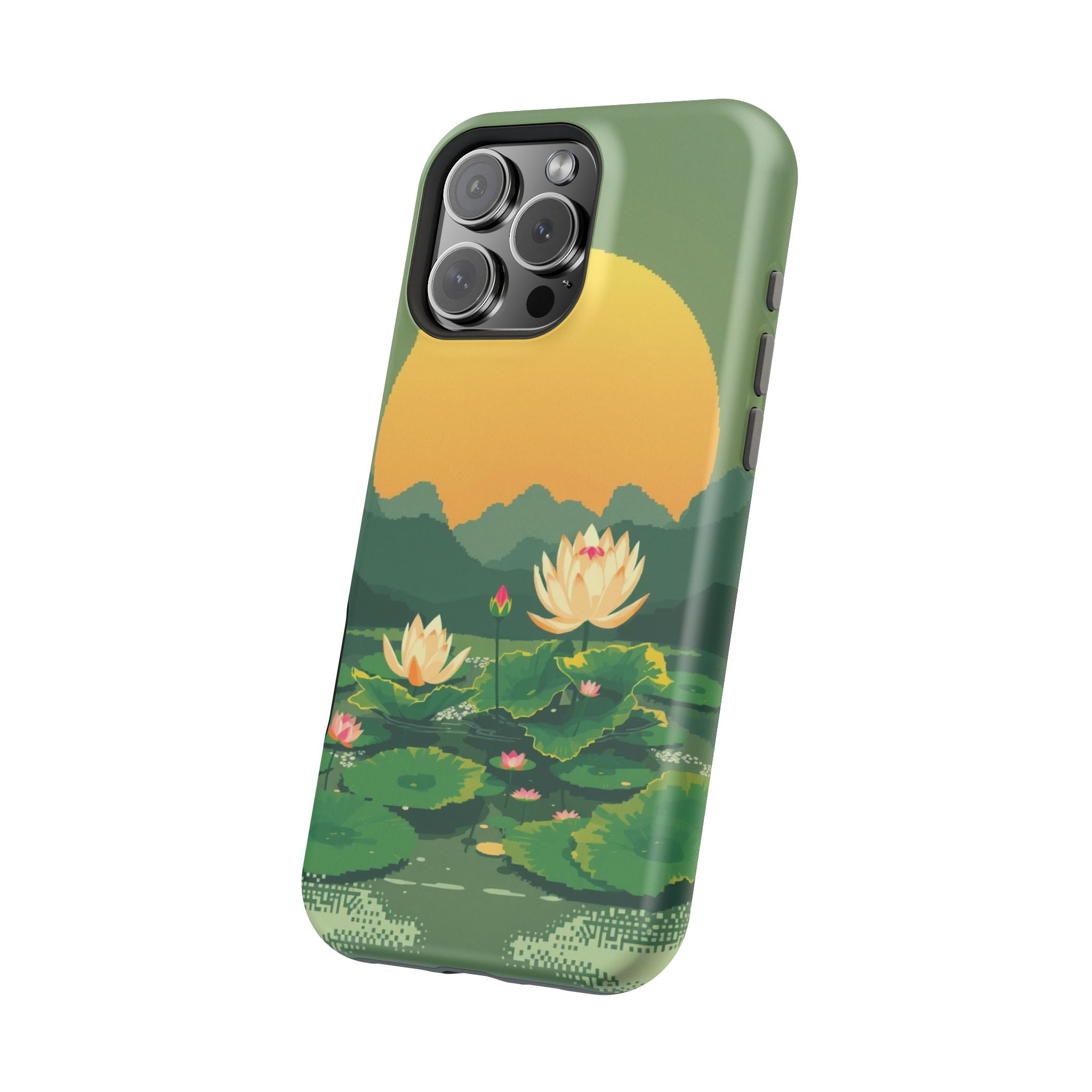 iPhone Lotus Pond Enchanted Art Slim Everyday Designer Case · iPhone Case