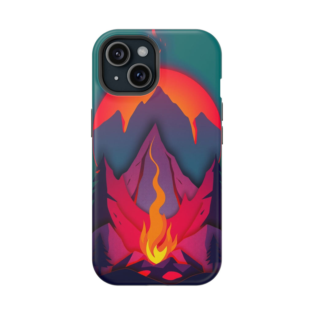 iPhone Cyan And Magenta Wildfire Glow Slim Everyday iPhone 12 Designer · iPhone