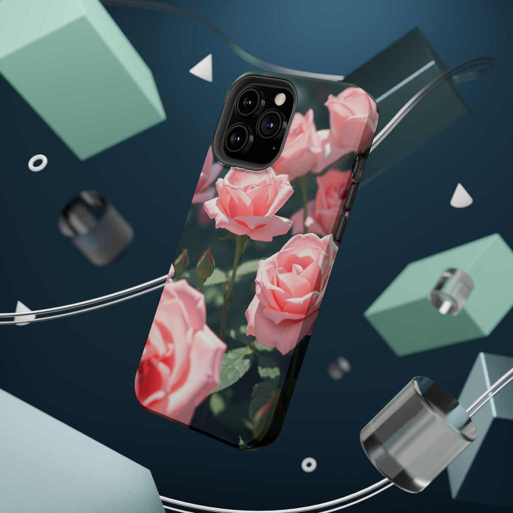 iPhone Mint And Blush Rose Garden Bold Modern Everyday Snap Case · iPhone Case