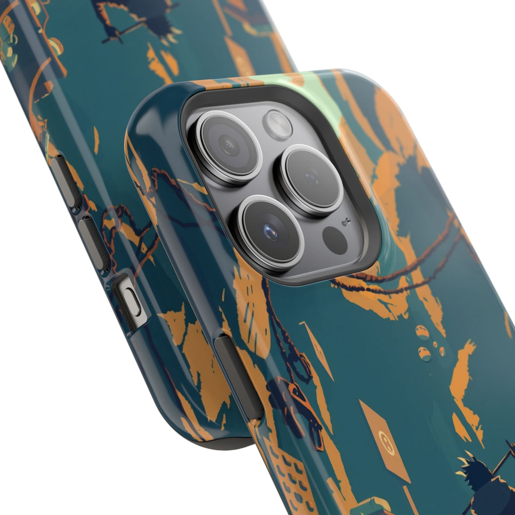 iPhone Mustard And Rust Unhinged in a Cute Way Soft Finish Everyday Case · iPhon