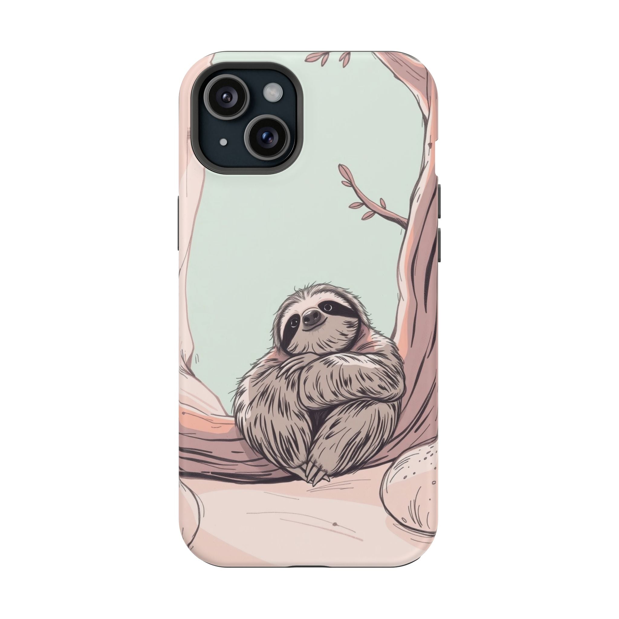 iPhone Cozy Sloth Mode Hand-Drawn Sketch Slim Everyday Designer Case · iPhone Ca