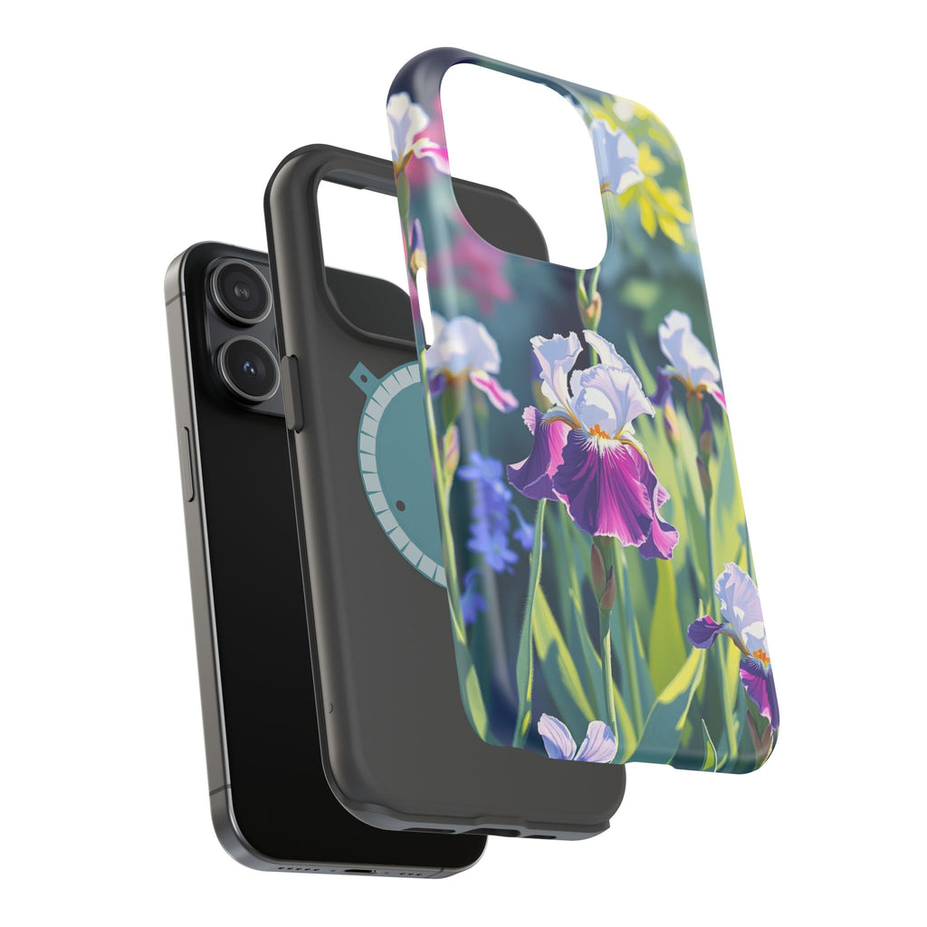 iPhone Vibrant Iris Garden Design Bold Modern Everyday Snap Case · iPhone Case