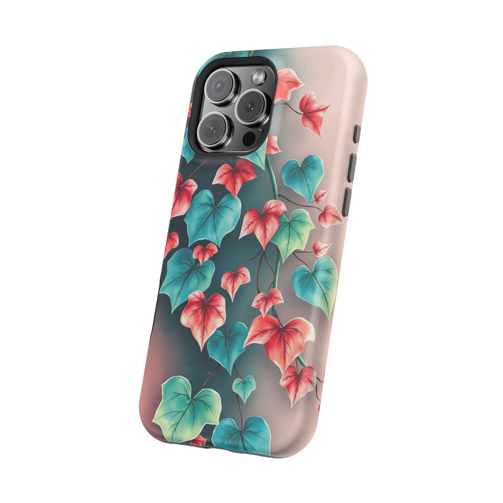 iPhone Art Nouveau Vine Teal And Coral Slim Snap Case · iPhone Case
