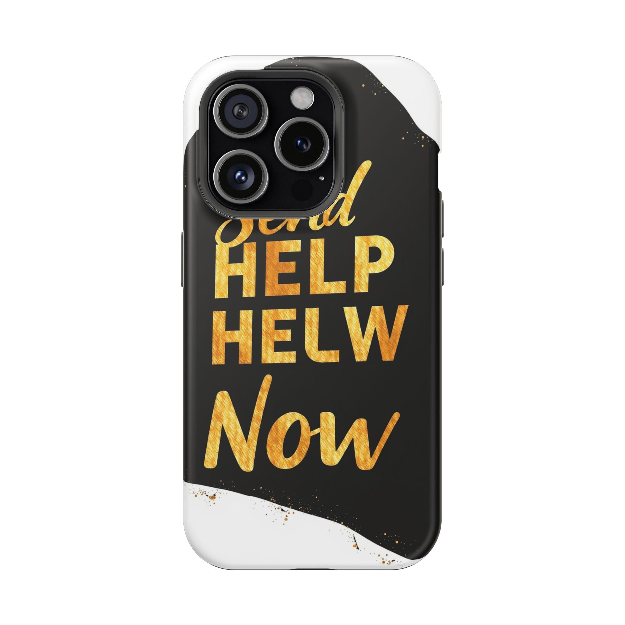 iPhone Send Help Now Enchanted Art Bold Modern Everyday Snap Case · iPhone Case