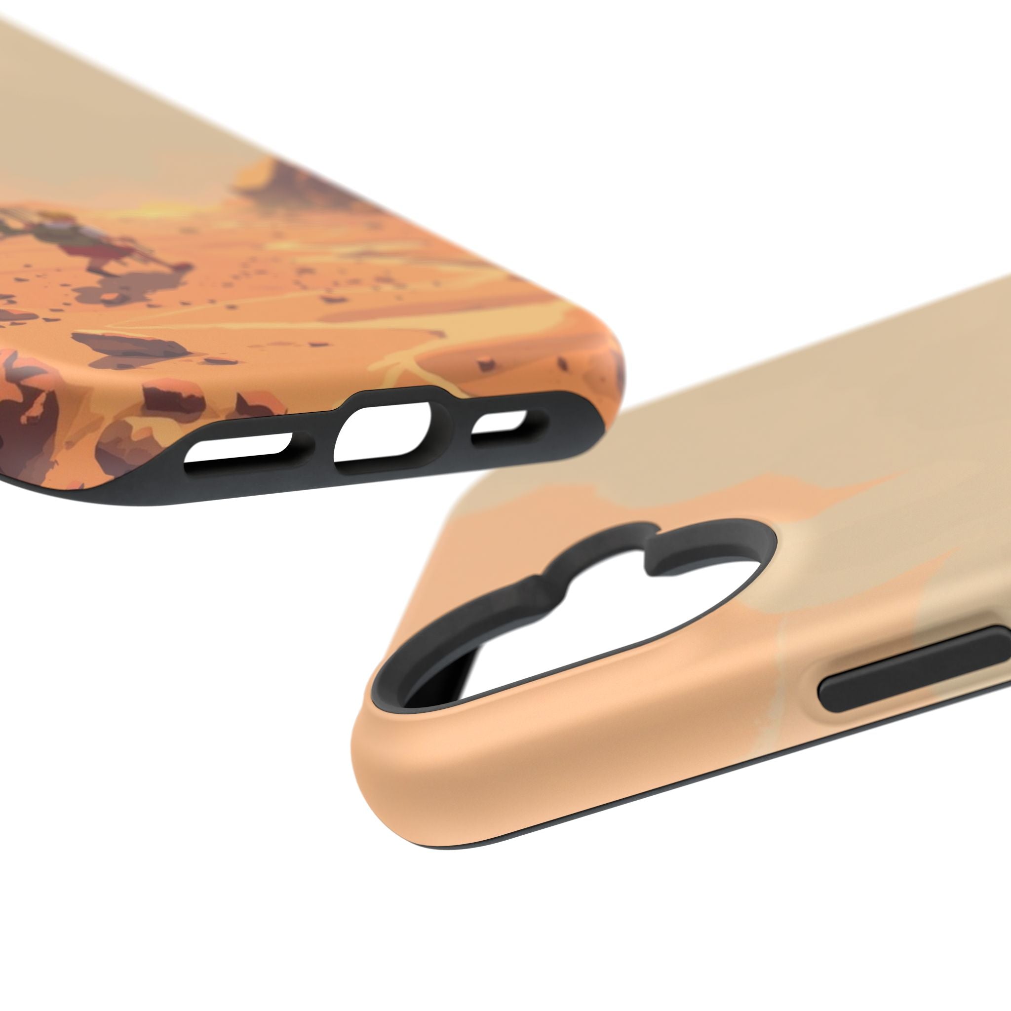 iPhone Burnt Orange And Sand Barely Surviving Slim Everyday Designer Case · iPho