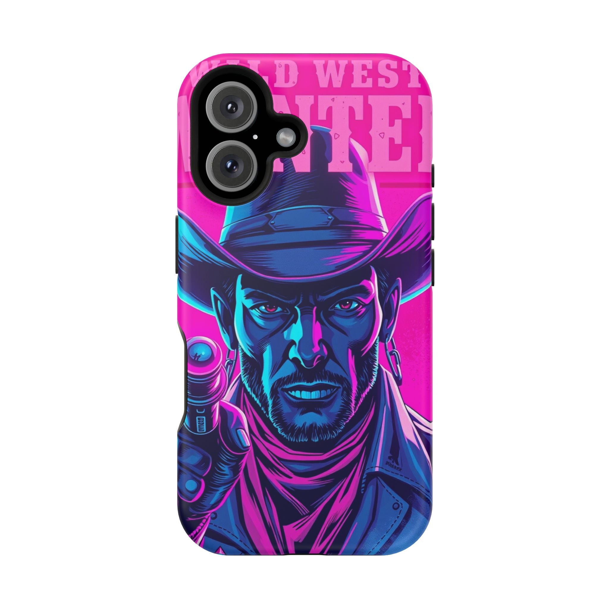 iPhone Wild West Wanted Neon Cyberpunk Slim Everyday Designer Case · iPhone Case